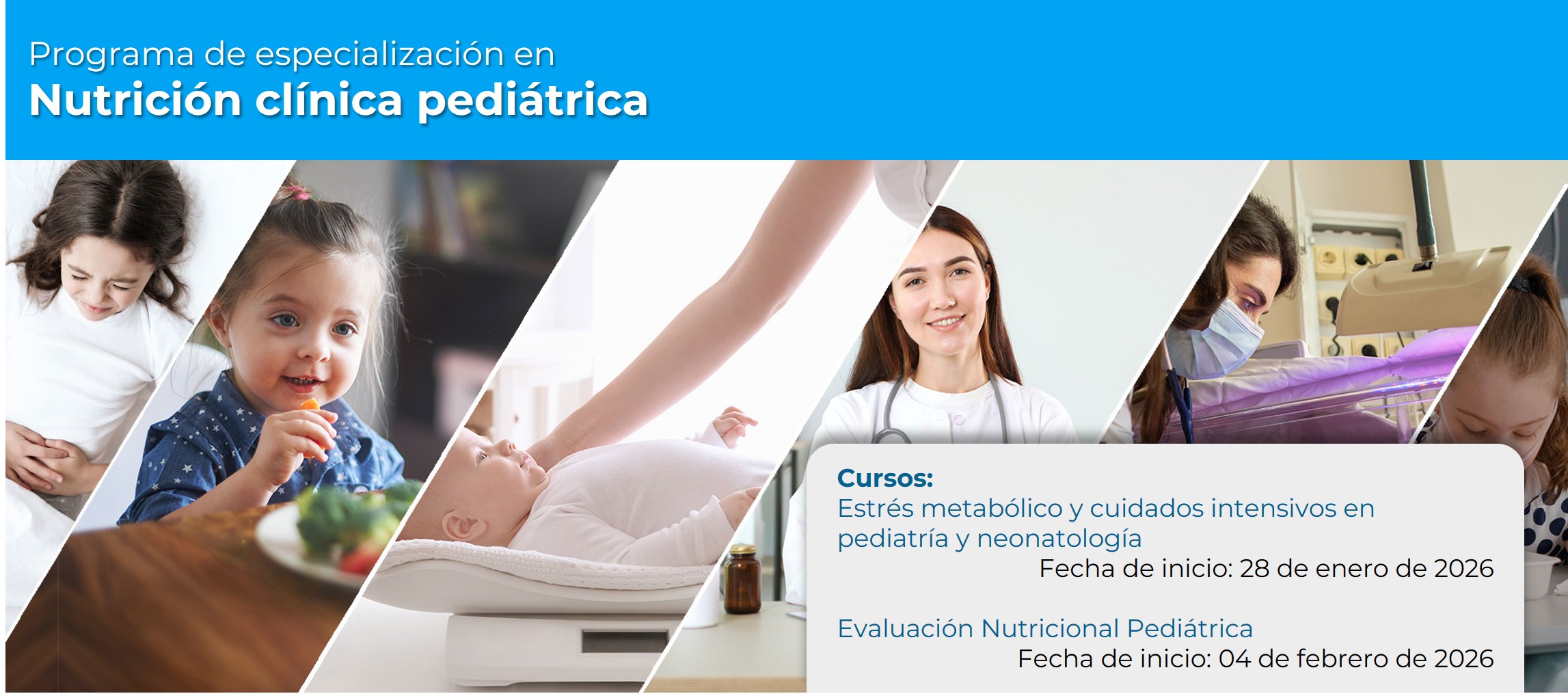 Programa de especialización en<br><strong>Nutrición Clínica Pediátrica</strong>